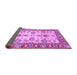 Sideview of Oriental Purple Modern Rug, abs2635pur