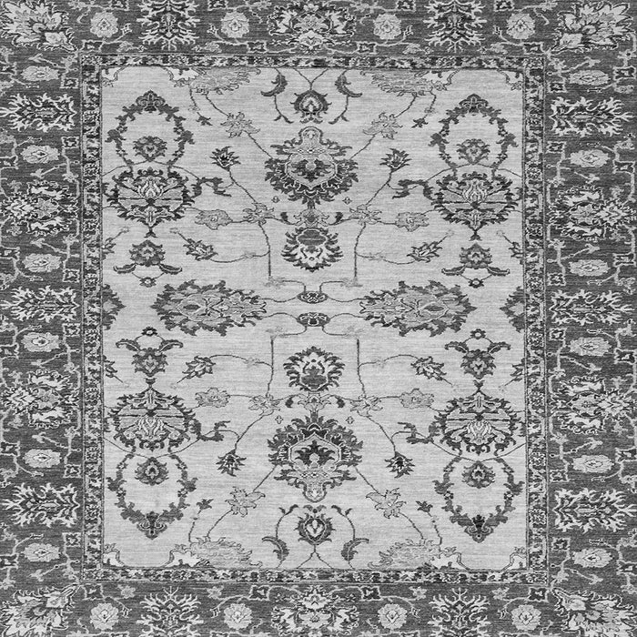 Square Oriental Gray Modern Rug, abs2635gry