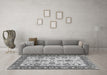 Machine Washable Oriental Gray Modern Rug in a Living Room,, wshabs2635gry