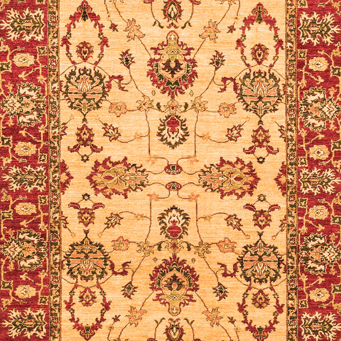 Machine Washable Oriental Orange Modern Area Rugs, wshabs2635org