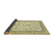 Sideview of Abstract Copper Green Oriental Rug, abs2636