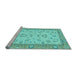 Sideview of Machine Washable Oriental Light Blue Modern Rug, wshabs2636lblu