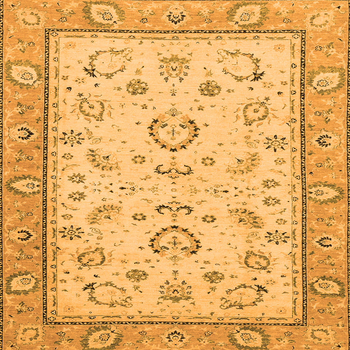 Square Oriental Orange Modern Rug, abs2636org
