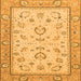 Square Oriental Orange Modern Rug, abs2636org