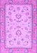 Machine Washable Oriental Purple Modern Area Rugs, wshabs2636pur