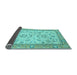 Sideview of Oriental Light Blue Modern Rug, abs2636lblu