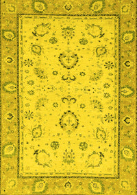 Oriental Yellow Modern Rug, abs2636yw