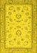 Oriental Yellow Modern Rug, abs2636yw