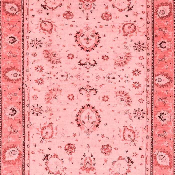 Machine Washable Oriental Red Modern Rug, wshabs2636red