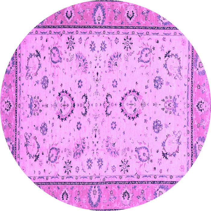 Round Oriental Purple Modern Rug, abs2636pur
