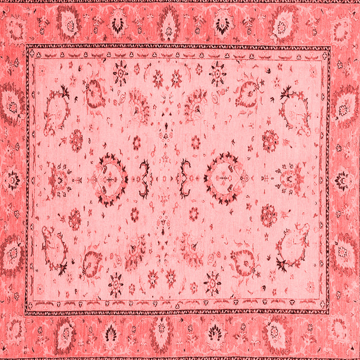 Machine Washable Oriental Red Modern Rug, wshabs2636red