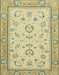 Machine Washable Abstract Brass Green Rug, wshabs2636