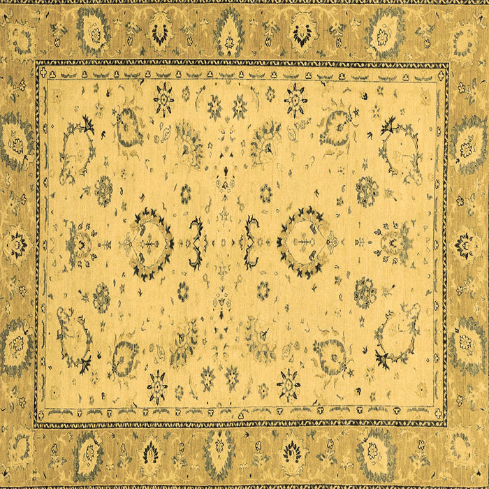 Square Oriental Brown Modern Rug, abs2636brn