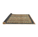 Sideview of Abstract Brown Oriental Rug, abs2637