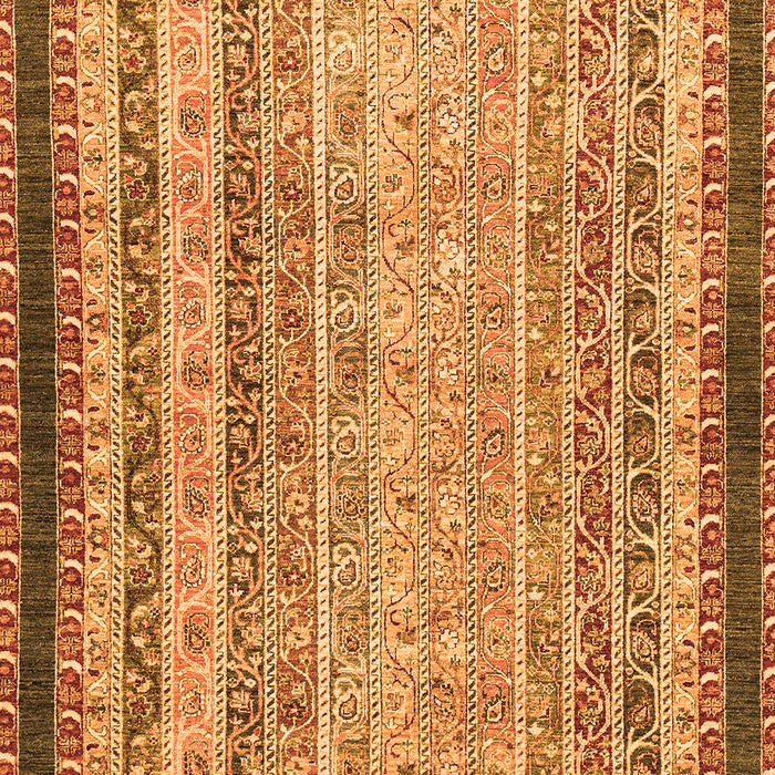 Machine Washable Oriental Orange Modern Area Rugs, wshabs2637org