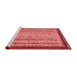 Modern Red Washable Rugs