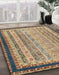 Machine Washable Abstract Brown Sugar Brown Rug in a Family Room, wshabs2637