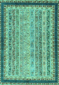 Oriental Turquoise Modern Rug, abs2637turq