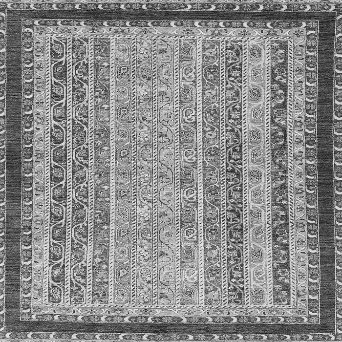 Square Oriental Gray Modern Rug, abs2637gry