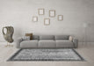 Machine Washable Oriental Gray Modern Rug in a Living Room,, wshabs2637gry