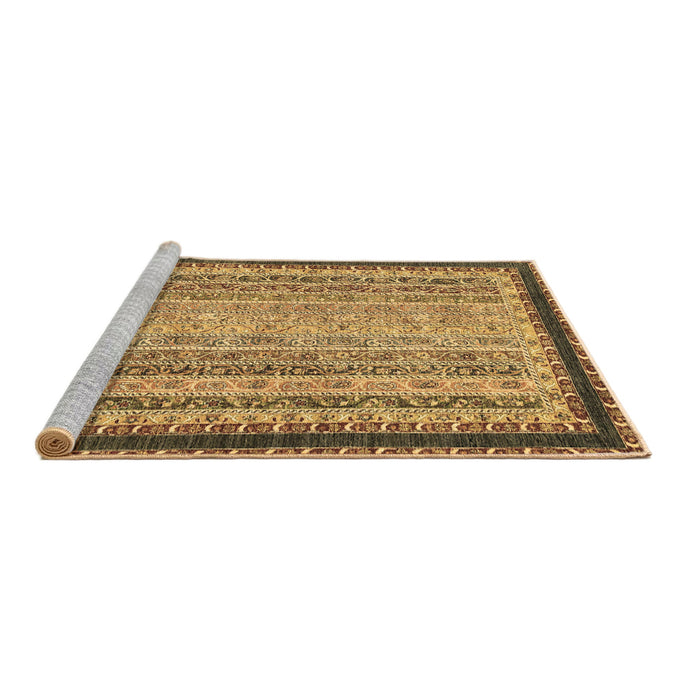 Sideview of Machine Washable Oriental Brown Modern Rug, wshabs2637brn