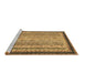 Sideview of Machine Washable Oriental Brown Modern Rug, wshabs2637brn