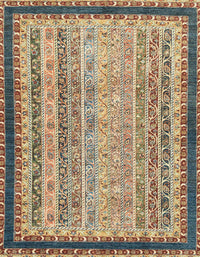 Machine Washable Abstract Brown Sugar Brown Rug, wshabs2637