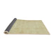 Sideview of Abstract Brown Gold Oriental Rug, abs2638