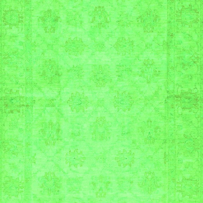 Machine Washable Oriental Green Modern Area Rugs, wshabs2638grn