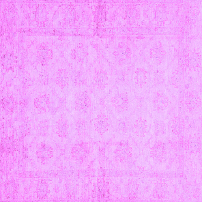 Square Machine Washable Oriental Purple Modern Area Rugs, wshabs2638pur