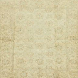 Square Machine Washable Abstract Brown Gold Rug, wshabs2638