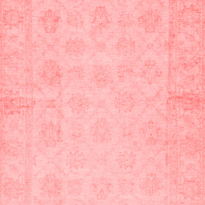 Machine Washable Oriental Red Modern Rug, wshabs2638red