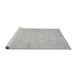 Sideview of Machine Washable Oriental Gray Modern Rug, wshabs2638gry