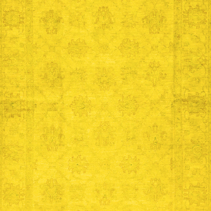 Oriental Yellow Modern Rug, abs2638yw