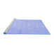 Sideview of Machine Washable Oriental Blue Modern Rug, wshabs2638blu