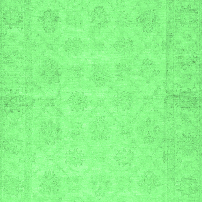 Machine Washable Oriental Emerald Green Modern Area Rugs, wshabs2638emgrn