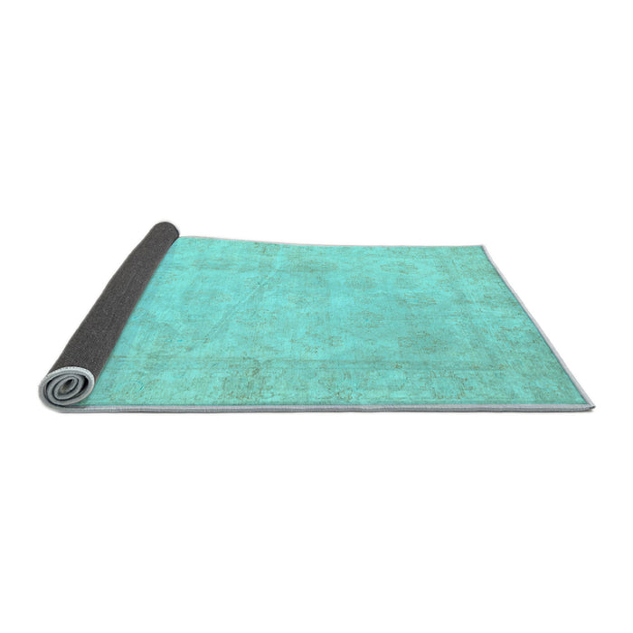 Sideview of Oriental Light Blue Modern Rug, abs2638lblu