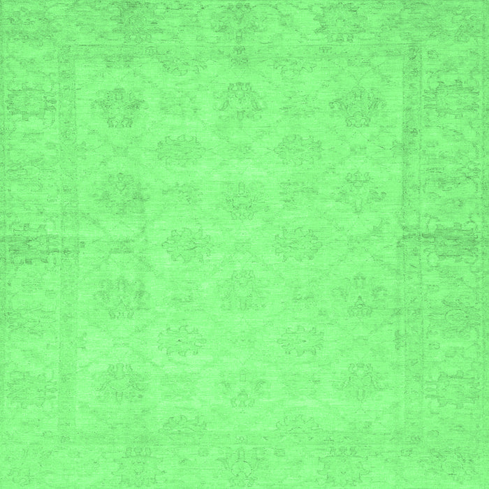 Square Oriental Emerald Green Modern Rug, abs2638emgrn