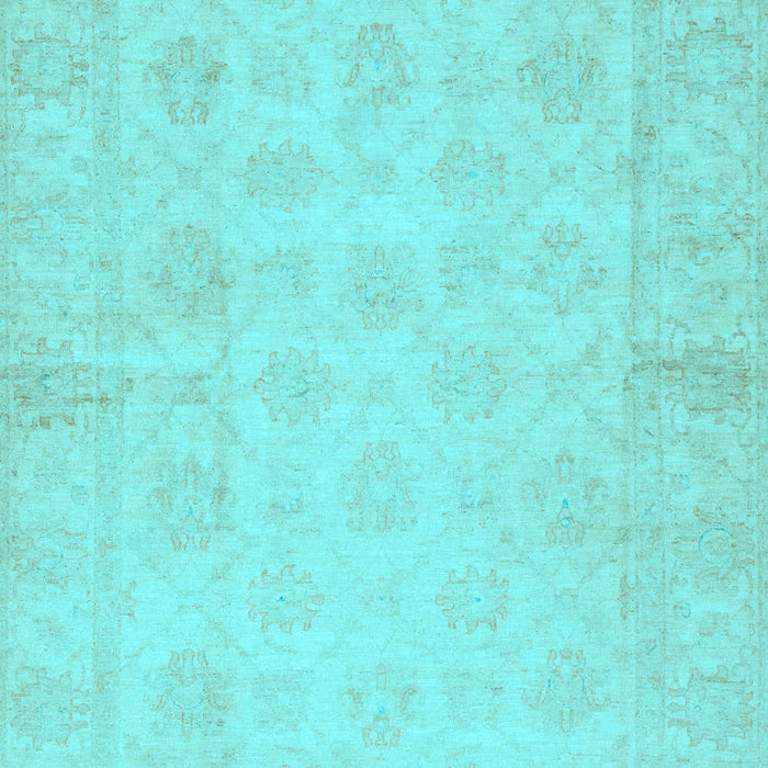Oriental Light Blue Modern Rug, abs2638lblu