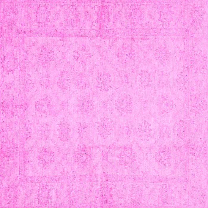 Square Oriental Pink Modern Rug, abs2638pnk