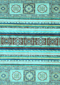 Oriental Light Blue Modern Rug, abs2639lblu