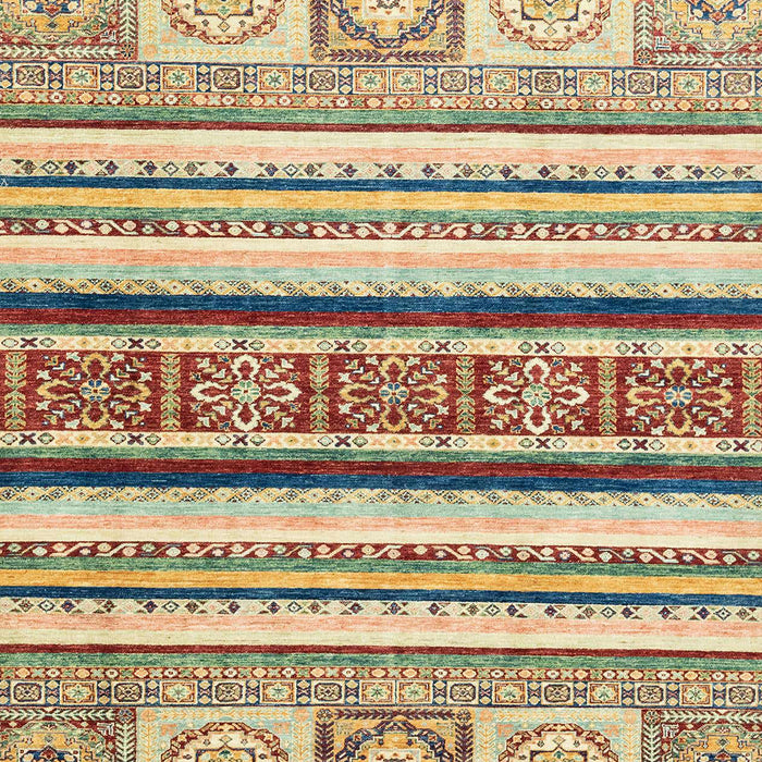 Machine Washable Abstract Brown Gold Rug, wshabs2639