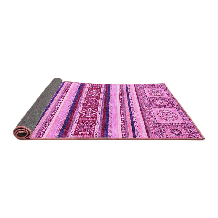 Sideview of Oriental Pink Modern Rug, abs2639pnk