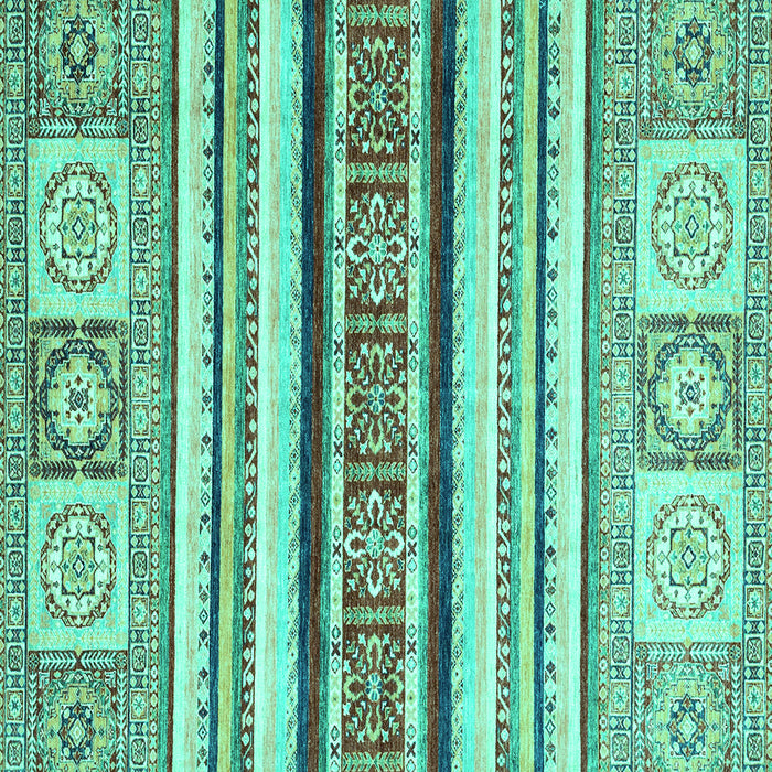 Square Oriental Turquoise Modern Rug, abs2639turq