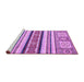 Sideview of Machine Washable Oriental Purple Modern Area Rugs, wshabs2639pur