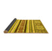 Sideview of Oriental Yellow Modern Rug, abs2639yw