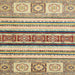 Square Abstract Brown Gold Oriental Rug, abs2639