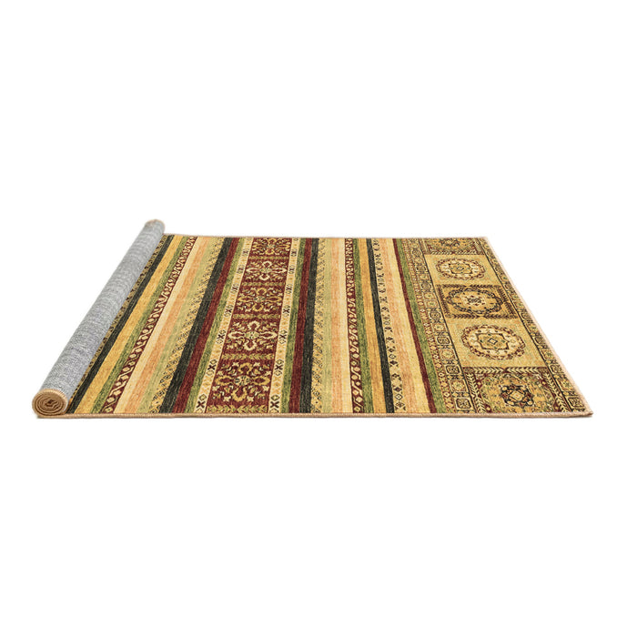 Sideview of Machine Washable Oriental Brown Modern Rug, wshabs2639brn