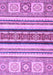 Machine Washable Oriental Purple Modern Area Rugs, wshabs2639pur