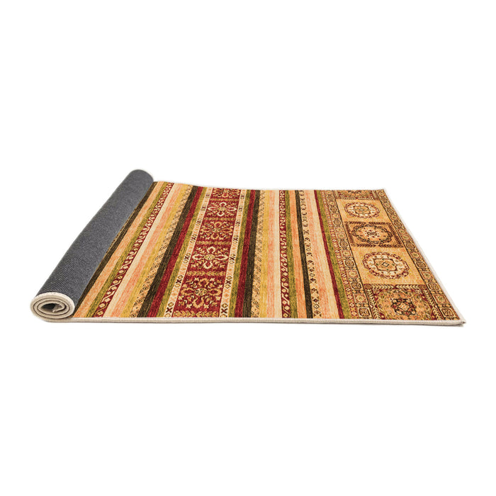 Sideview of Oriental Orange Modern Rug, abs2639org
